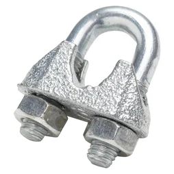 Serre-câble en acier zingué, STANDERS, diam. 8 x L.8 x l.6.5 mm