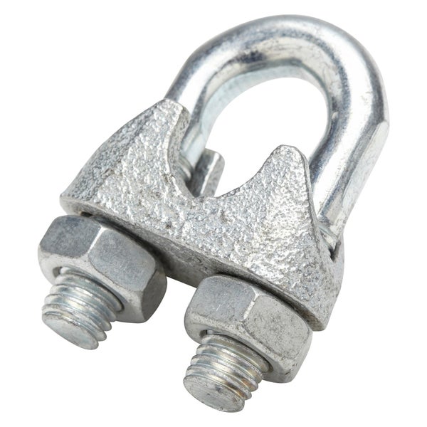 Serre-câble en acier zingué, STANDERS, diam.10 x L.7 x l.5.5 mm