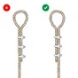 Serre-câble en acier zingué, STANDERS, diam.10 x L.7 x l.5.5 mm