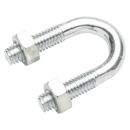 Lot De 4 Brides Rondes Acier, Standers, L.13 X Ep.6 Mm