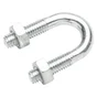 Lot De 4 Brides Rondes Acier, Standers, L.13 X Ep.6 Mm