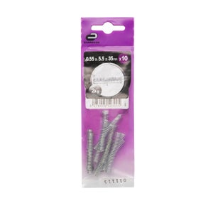 Lot De 10 Ressorts De Compression Acier, Standers, Diam.4.4Mm, L.35 X Ep.0.55 Mm