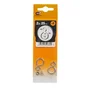 Lot De 4 Esses Inégales Ouvertes Laiton Chromé Standers, L.25.5 X L.9.5 X Ep.2Mm