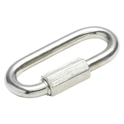 Maillon rapide en acier zingué, STANDERS, L.58 x l.27 x Ep.6 mm