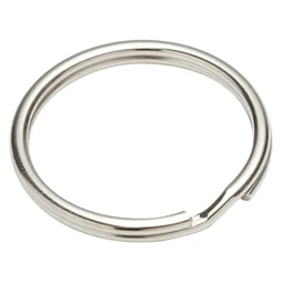 Lot De 3 Anneaux Brisés Acier Nickelé Standers, L.30.2 X L.30.2 X Ep.2.1 Mm