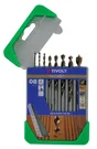Coffret 8 Forets Technic Bois, Diam.2-3-4-5-6-7-8-10 Mm Tivoly