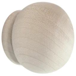Lot De 2 Embouts Inspire, Chêne Verni, Pour Tringle À Rideau Diam.28 Mm