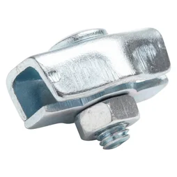 Lot De 4 Serre-Câbles Acier Zingué, Standers, Diam.2 X L.18 X L.14 Mm