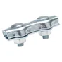 Lot De 2 Serre-Câbles Acier Zingué, Standers, Diam.2 X L.35 X L.13 Mm