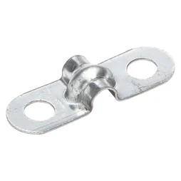 Lot De 10 Pattes De Fixation Acier Zingué, Standers, Diam.4 X L.29 X L.10 Mm