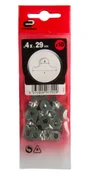 Lot De 10 Pattes De Fixation Acier Zingué, Standers, Diam.4 X L.29 X L.10 Mm