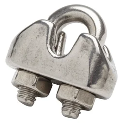 Lot De 2 Serre-Câbles Inox, Standers, Diam.3 X L.9.7 Mm