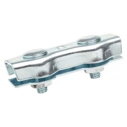 Lot De 2 Serre-Câbles Acier Zingué, Standers, Diam.6 X L.60 X L.25 Mm