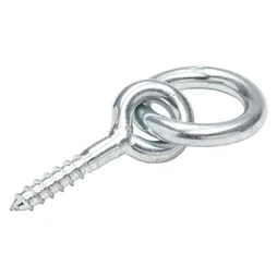 Anneau d'écurie acier zingué, STANDERS, L.50 x l.10 mm