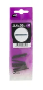 Lot De 10 Goupilles Élastiques Acier, Standers, Diam.2 Mm, L.30