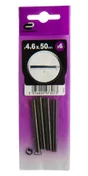 Lot De 6 Goupilles Élastiques Acier, Standers, Diam.4 Mm, L.50