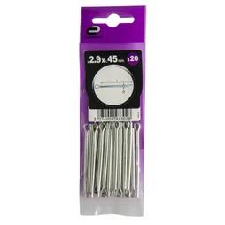 Lot De 20 Goupilles Fendues Acier, Standers, Diam.3.2 Mm, L.45
