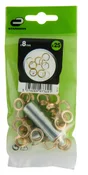 Lot De 25 Oeillets De Bâche Acier Zingué Standers X L.13.9 X L.13.9 Mm