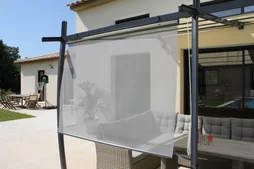 textilène Brise soleil gris l.170 x L.160 cm