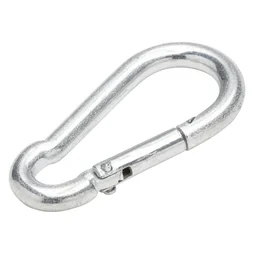 Mousqueton en acier zingué, STANDERS, L.40 x l.14 x Ep.4 mm