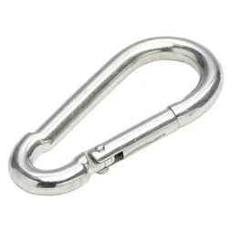 Mousqueton en acier zingué, STANDERS, L.60 x l.20 X Ep.6 Mm