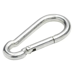 Mousqueton en acier galvanisé, STANDERS, L.80 x l.8 x Ep.8 mm