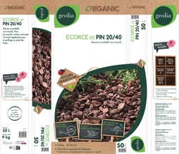 Ecorce de pin 20/40 GEOLIA, 50 l