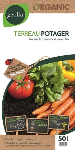 Terreau potager GEOLIA, 50 l