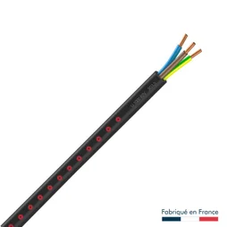 Câble électrique 3G 1.5 mm² U1000R2V, L.50 M noir