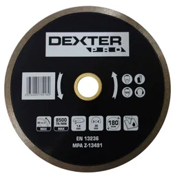 Disque Diamant Carrelage 180Mm 30/25.4/22.2 Dexter Pro