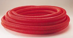 Gaine Pour Réseaux Enterrés Janoflex Rouge, Diam.90 Mm, L.25 M