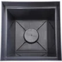 Pot Plastique Eda Toscane L.39 X L.39 X H.39 Cm Gris Anthracite