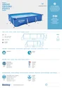 Piscine plastique BESTWAY rectangulaire 3 x 2.01 m H. 66 cm