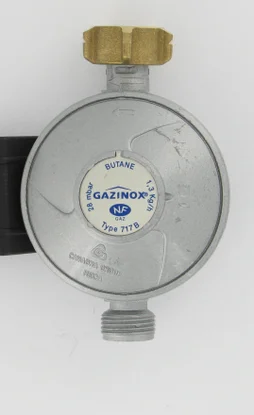 Détendeur pour gaz butane 28 millibars + tétine, GAZINOX