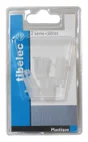 Lot De 2 Serre Câbles Tibelec, Plastique, Blanc