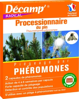 Lot de 2 capsules phéromones chenille processionnaire pin DECAMP'