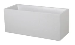 Jardinière plastique EDA L.99.5 x l.39 x H.43 cm blanc cérusé
