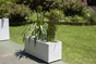 Jardinière plastique EDA L.99.5 x l.39 x H.43 cm blanc cérusé