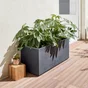Jardinière Plastique Eda L.99.5 X L.39 X H.43 Cm Anthracite
