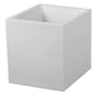 Pot plastique EDA L.39 x l.39 x H.43 cm blanc cérusé