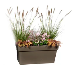 Jardinière Polypropylène À Réserve D'Eau Eda L.79 X L.35 X H.39 Cm Taupe
