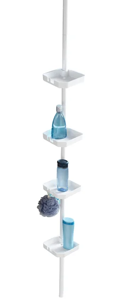 Etagère de bain / douche a encastrer, blanc, Funky