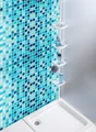 Etagère de bain / douche a encastrer, blanc, Funky