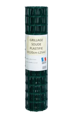 Grillage vert 100 x 75 cm H. 1.20 m L. 25 m