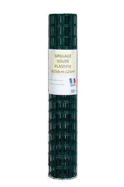 Grillage vert 100 x 75 cm H. 1.50 m L. 25 m