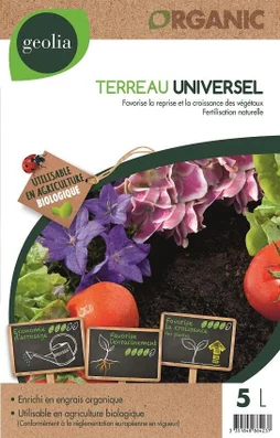 Terreau universel GEOLIA, 5 l