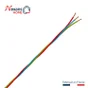 Fil Électrique 2.5 Mm² H07Vu L.25 M, Rouge / Bleu / Vert - Jaune