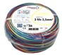 Fil Électrique 2.5 Mm² H07Vu L.25 M, Rouge / Bleu / Vert - Jaune