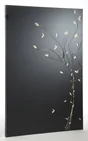 Plaque de protection murale noir sablé Végétal, EQUATION, l.80 cm x H.120 cm