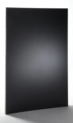 Plaque de protection murale noir sablé Discrétion, EQUATION, l.80 cm x H.120 cm